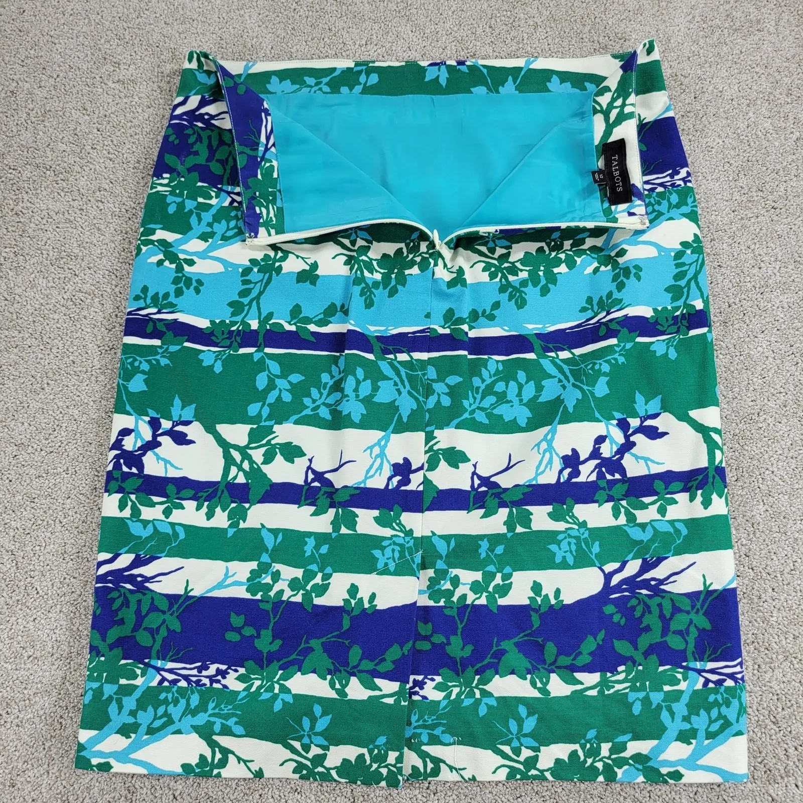 Talbots Womens Skirt 12 Green & Purple Lot of 2 Pencil Straight Stretch Casual - Image 4