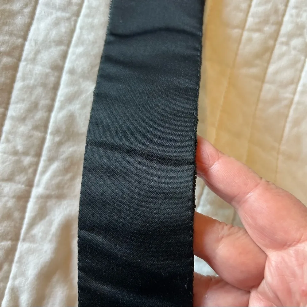 Imperial Fashion Beaded Sequin Slide Belt. 36” length. Black - Image 8