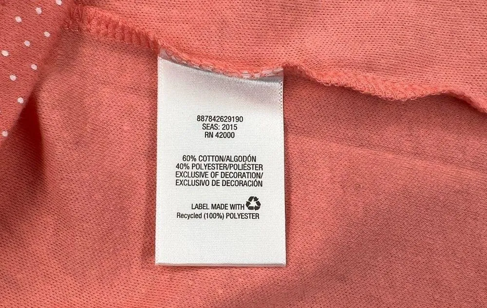 Basic Editions Polka Dot Blouse M - Image 9