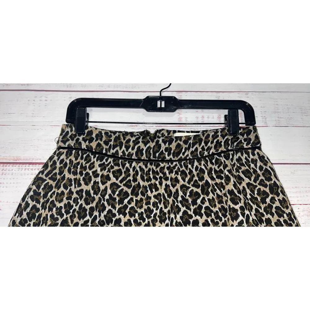 B.P. Collection Cheetah Mini Skater Skirt Medium - Image 2