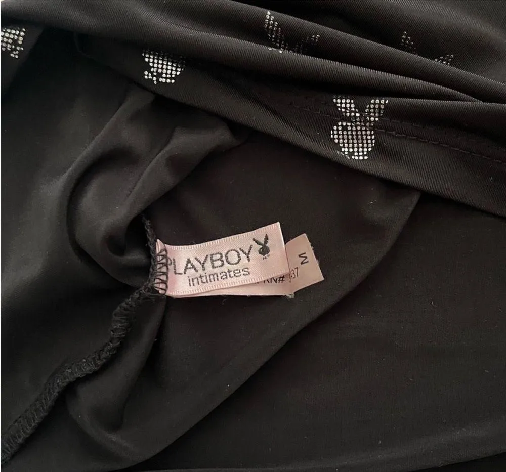 Playboy Sequins Bunny Black Tank Top​ - Image 3