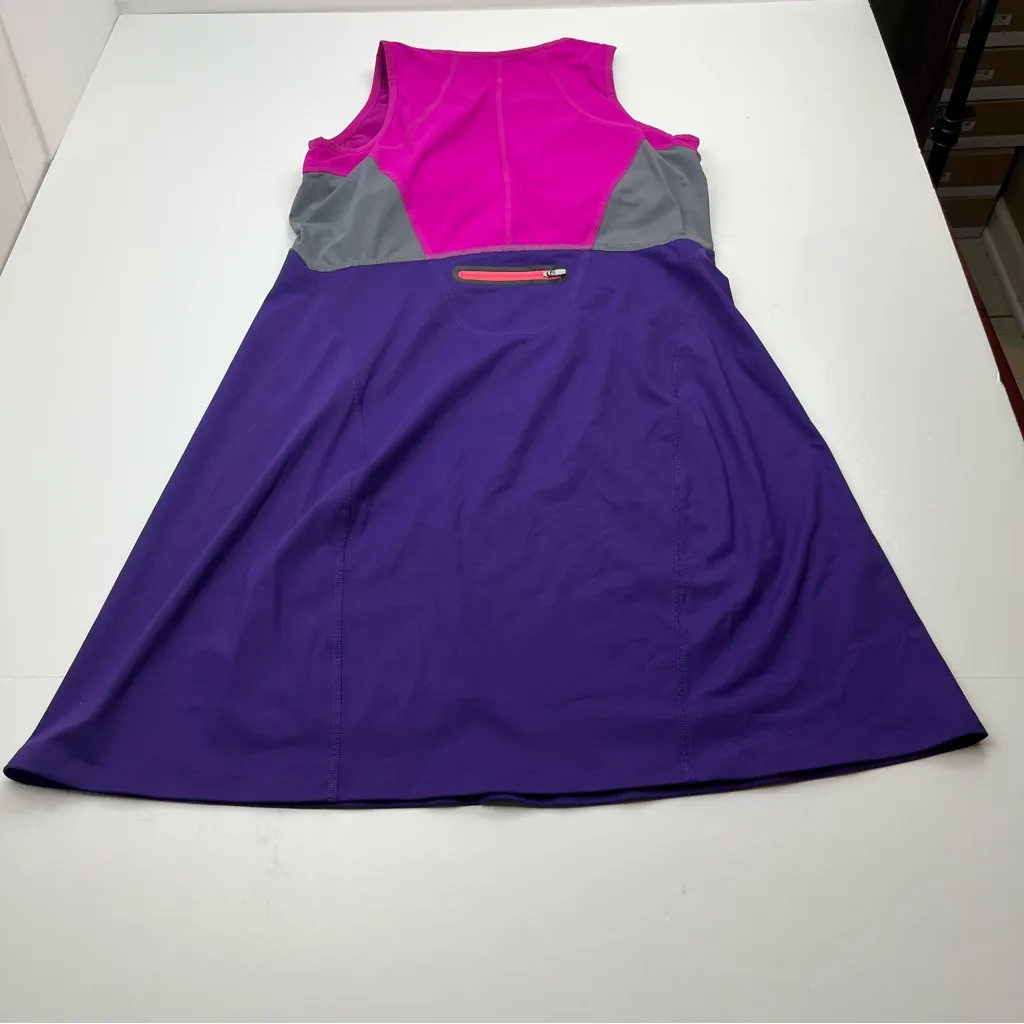 Title Nine Pink Purple Color-block‎ Sleeveless Athletic Dress Womens Size Large - Image 11