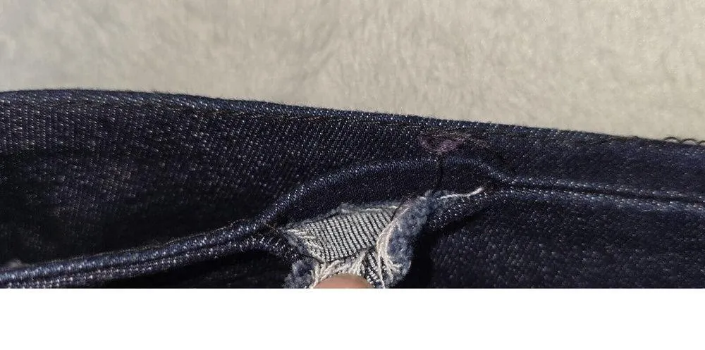 Baby O Clothing Co USA Denim Skirt Womens 32x26 Dark Wash Back Zip Blue Size undefined - Image 4