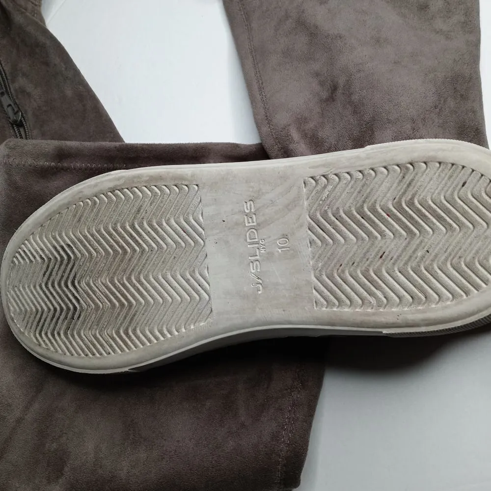 J Slides Petra Over The Knee Sneaker Boots Green Size 10 - Image 4