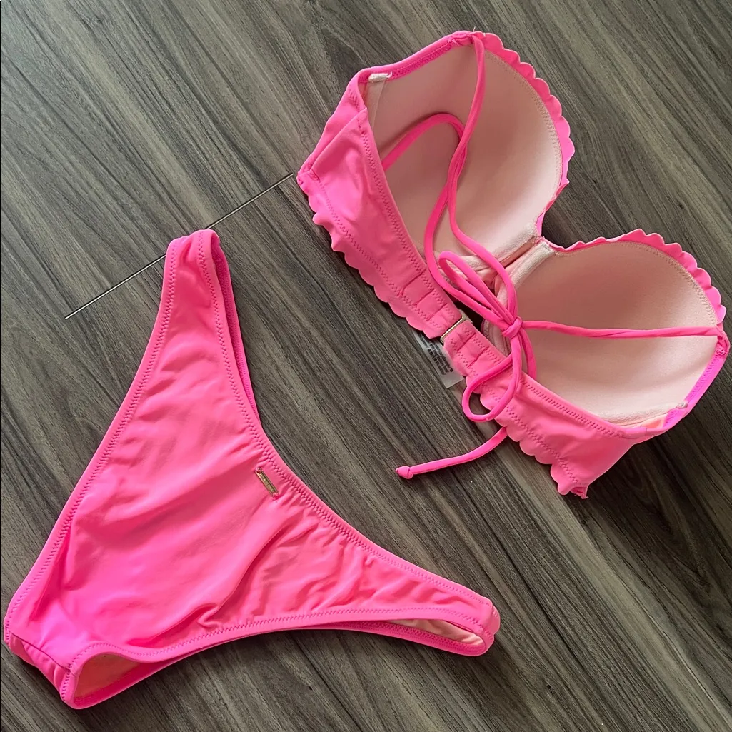 Victoria's Secret  Bright Pink Bikini Set - Image 2