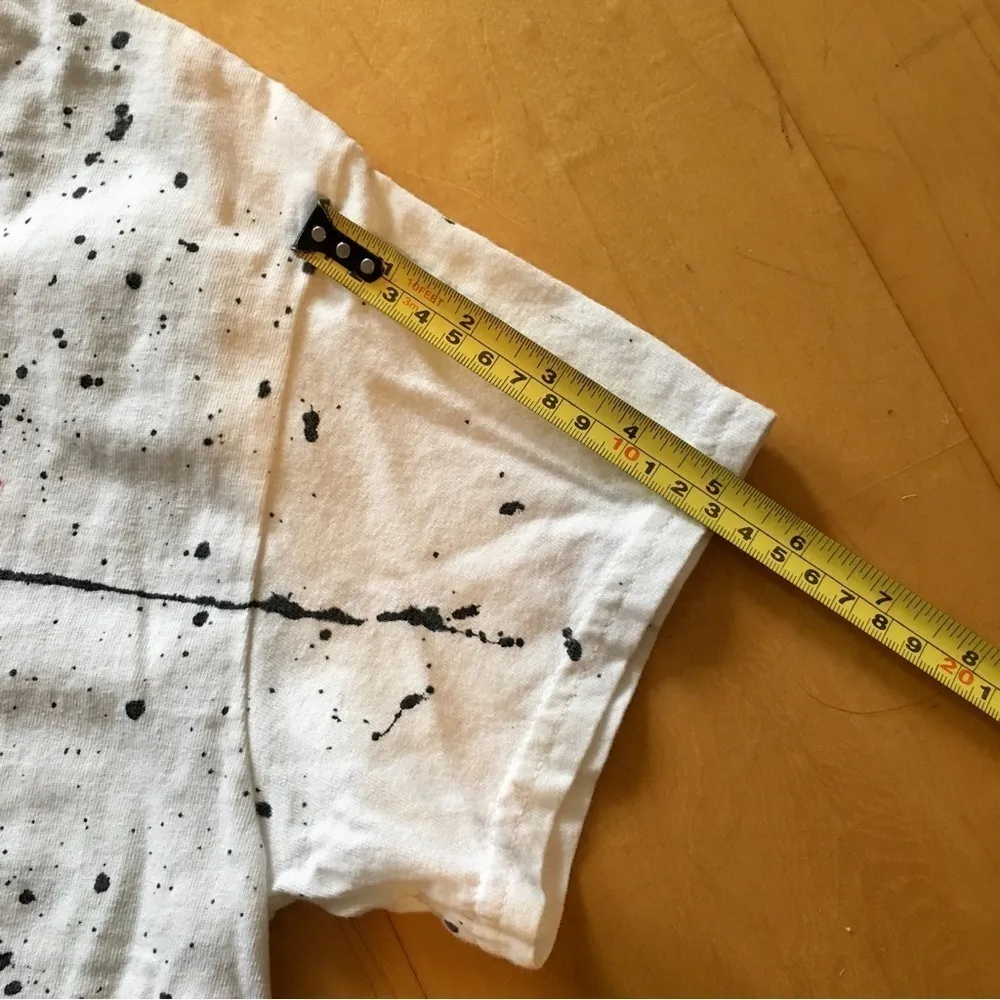 LAST CHANCE! “No Diggity, No Doubt” Cotton Tee, White, Black, Neon Pink, Size S - Image 7