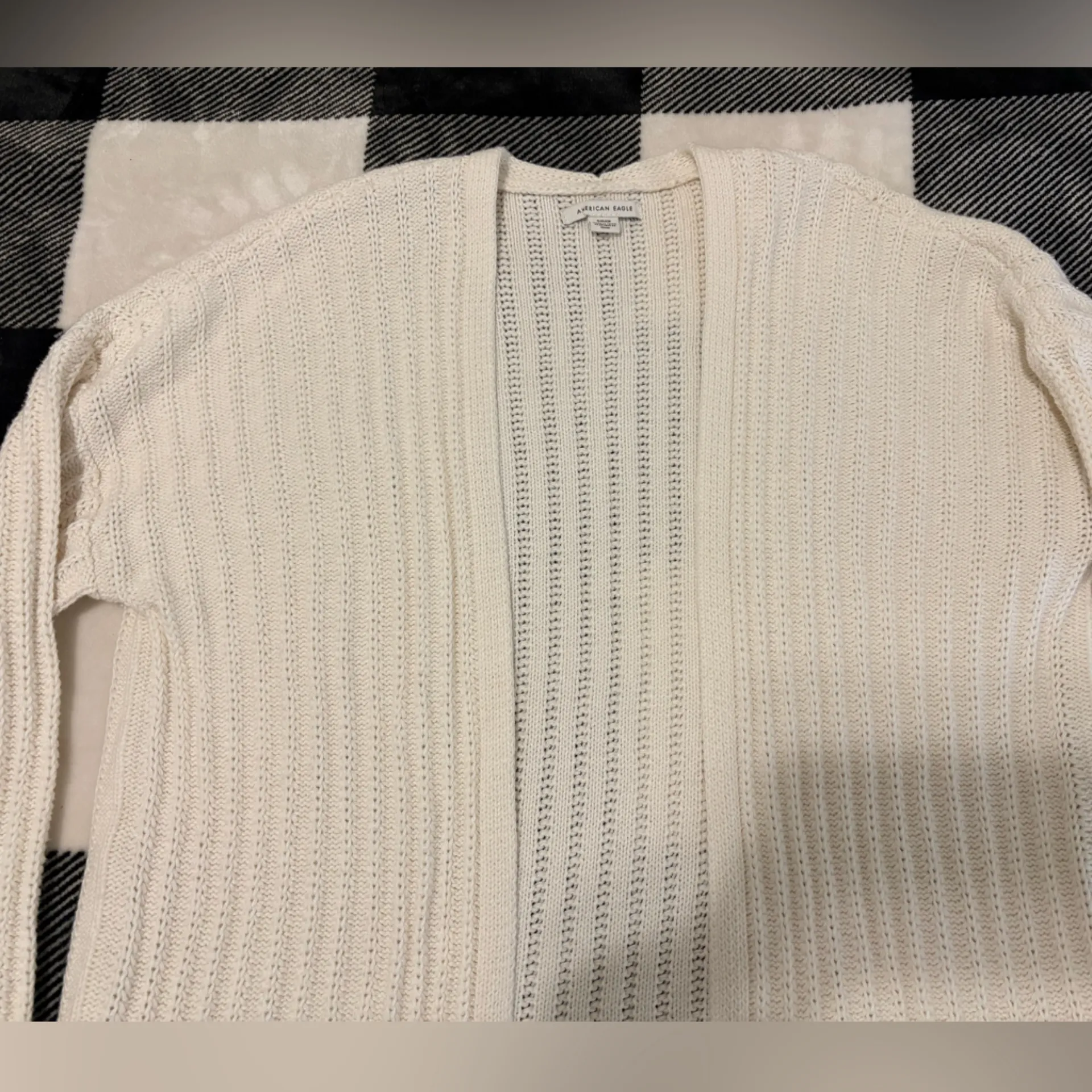 American Eagle Outfitters Ivory Knit Sweater - Image 3