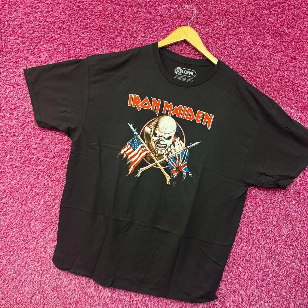 Iron Maiden The Trooper World Tour Heavy Metal Band Tee 2XL - Image 3