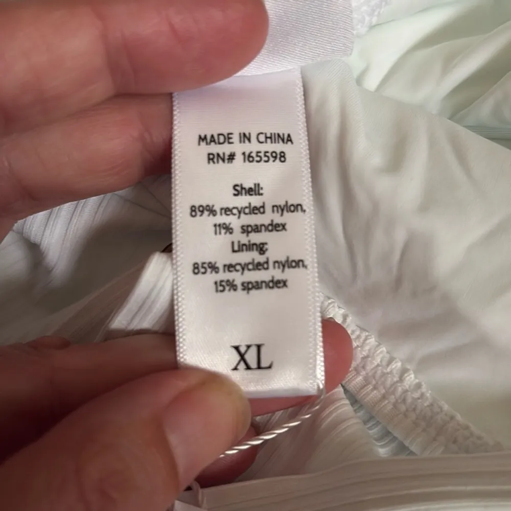 Andie The Amalfi‎ One Piece Swimsuit Ribbed White size XL NWT - Image 6