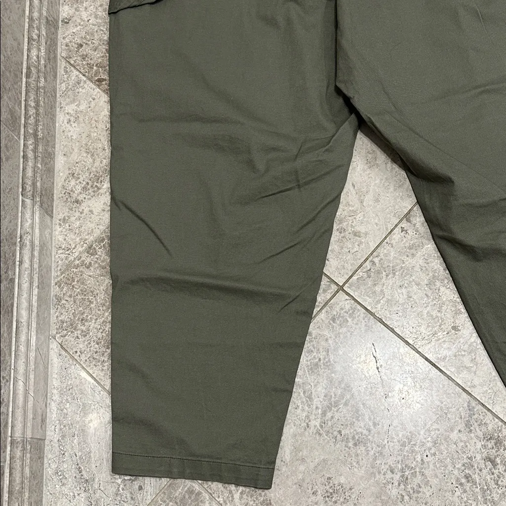 Old Navy High Waisted Pulla Utility Pants NEW Stone Wall Olive XXL - Image 11