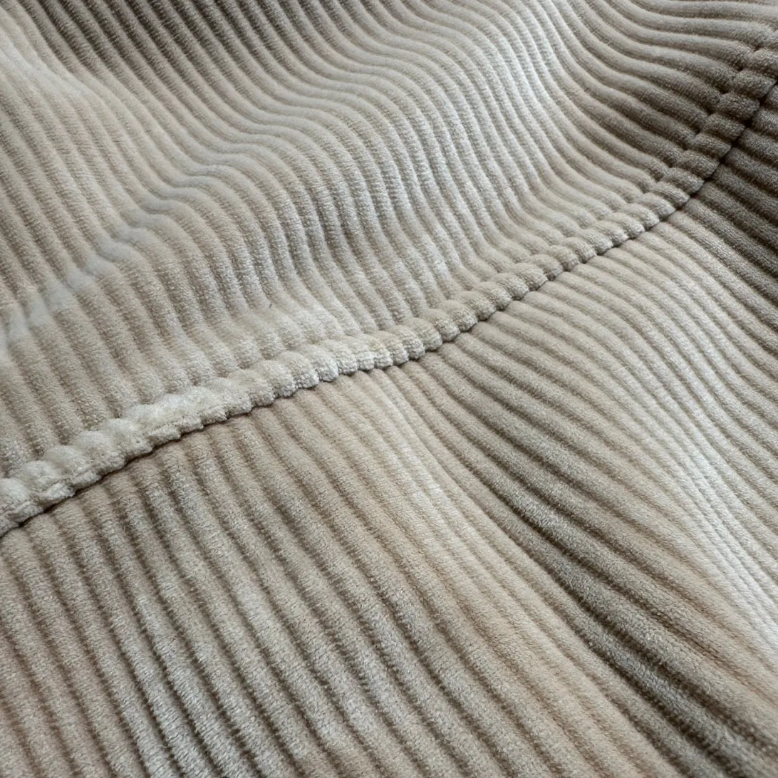 Elie Velvet Corduroy Boxy Cropped Tan Collared Jacket Size M - Image 9