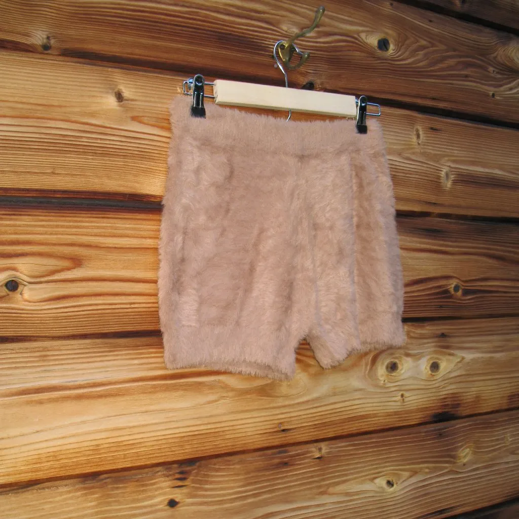 NWT Scandal Italy Serena Soft Fuzzy Shorts XS S M L Brown Size undefined - Image 5