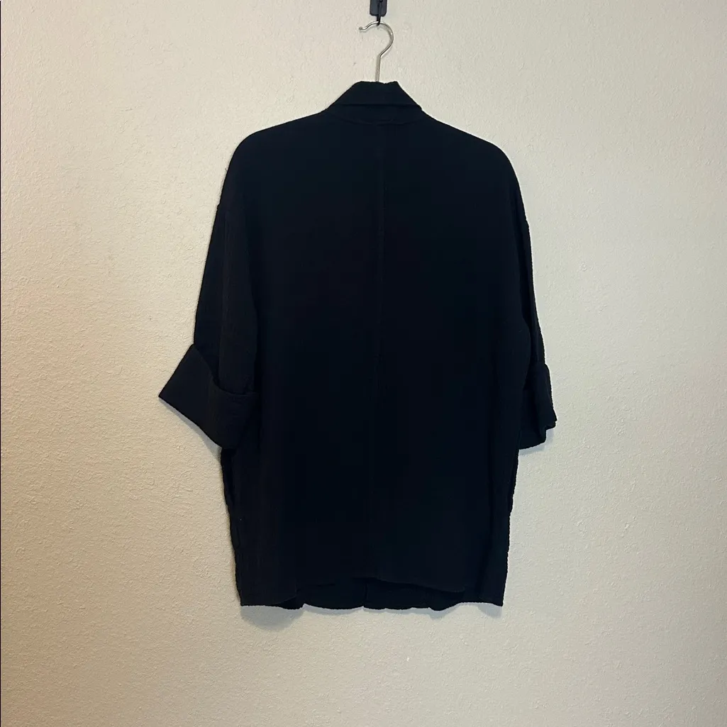 Aritzia Wilfred chevalier jacket black‎ open blazer Size Small - Image 7