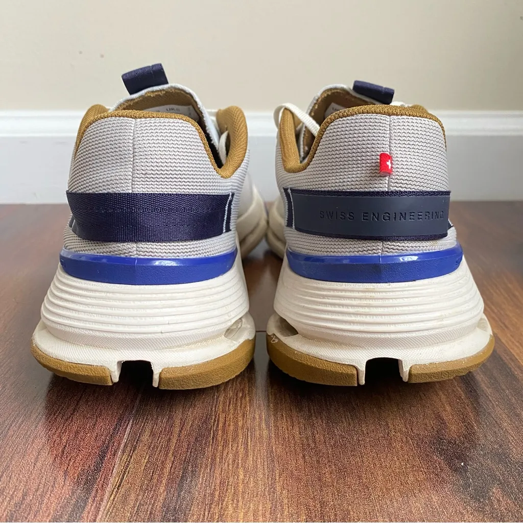 on cloud  Cloudnova Form 2 Silver/Heather With Blue and Brown - Image 8