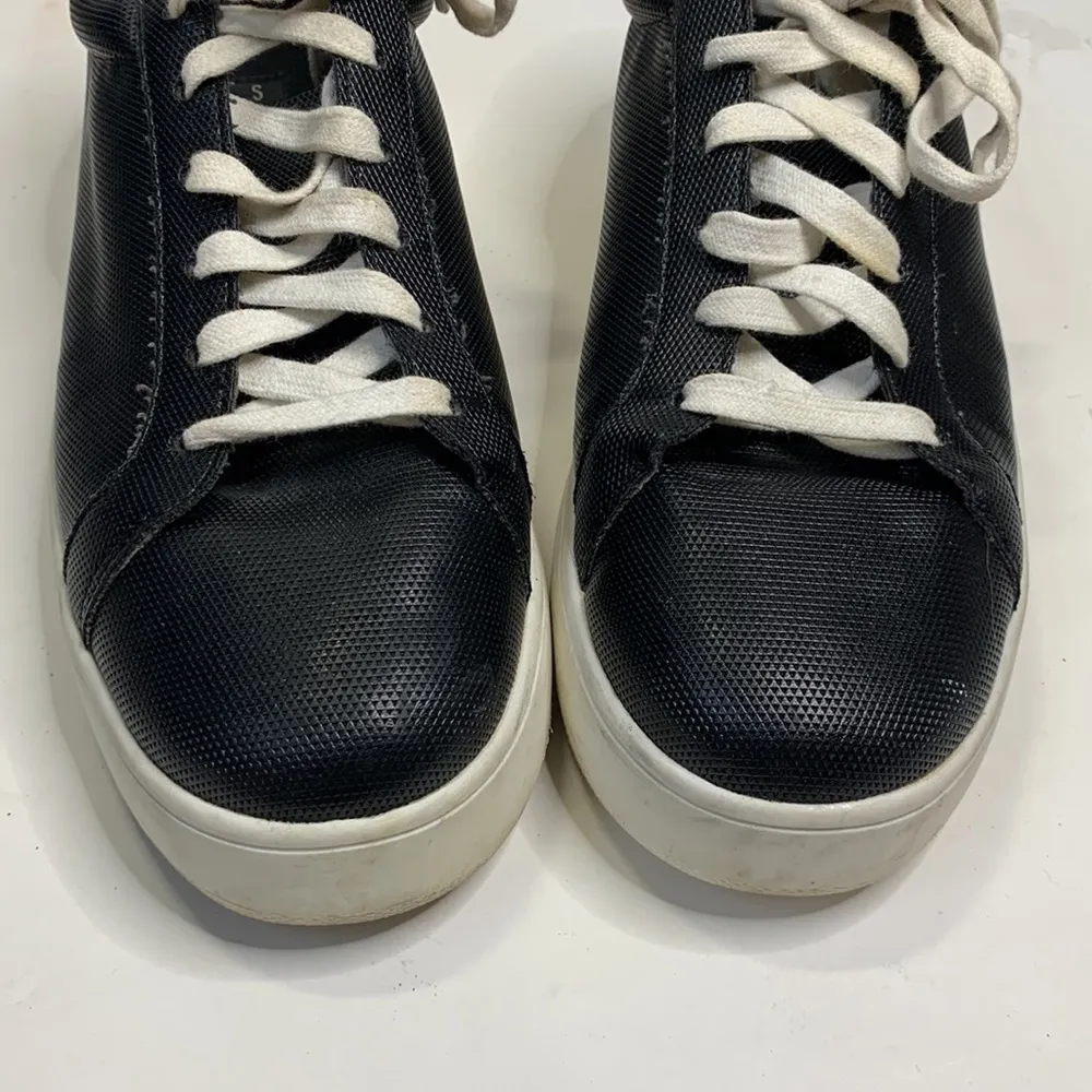 Steve Madden Black Lace-up Haris Platform Sneakers Shoes S-142 Size 10 - Image 5