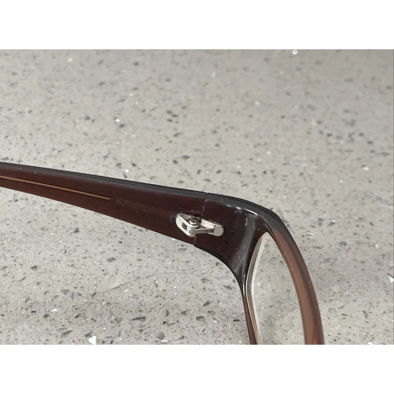 WP 5030 BR Eyeglasses Frames ONLY Brown Rectangular 53 - Image 6