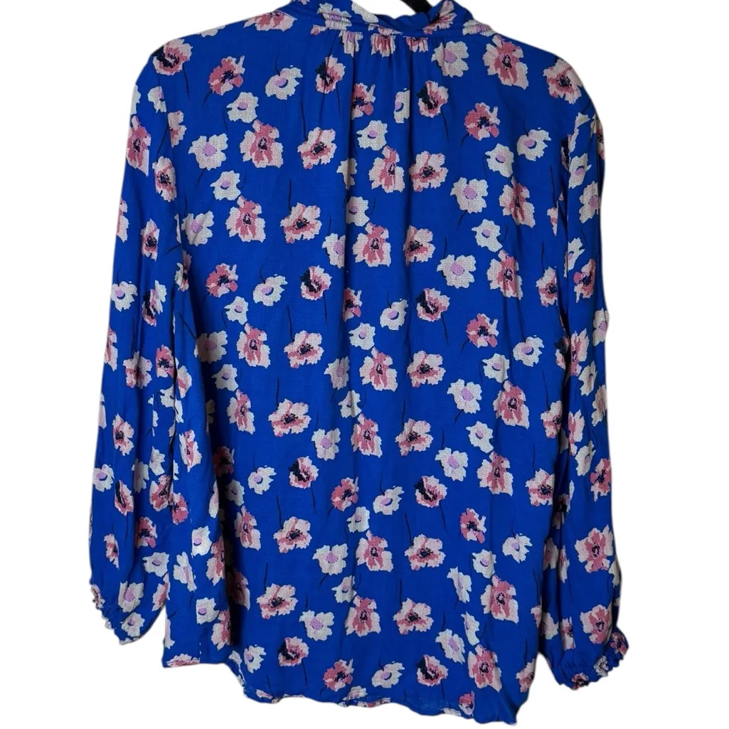 Lucky Brand Women’s Plus Size 1X Floral Peasant Blouse Cold Shoulder - Image 10