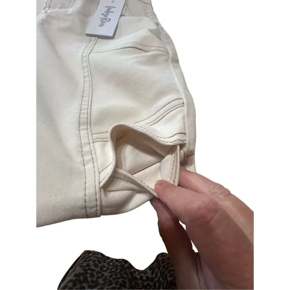 Indigo Rain Cream Side Pocket Jeans Sz 0 NWT - Image 5
