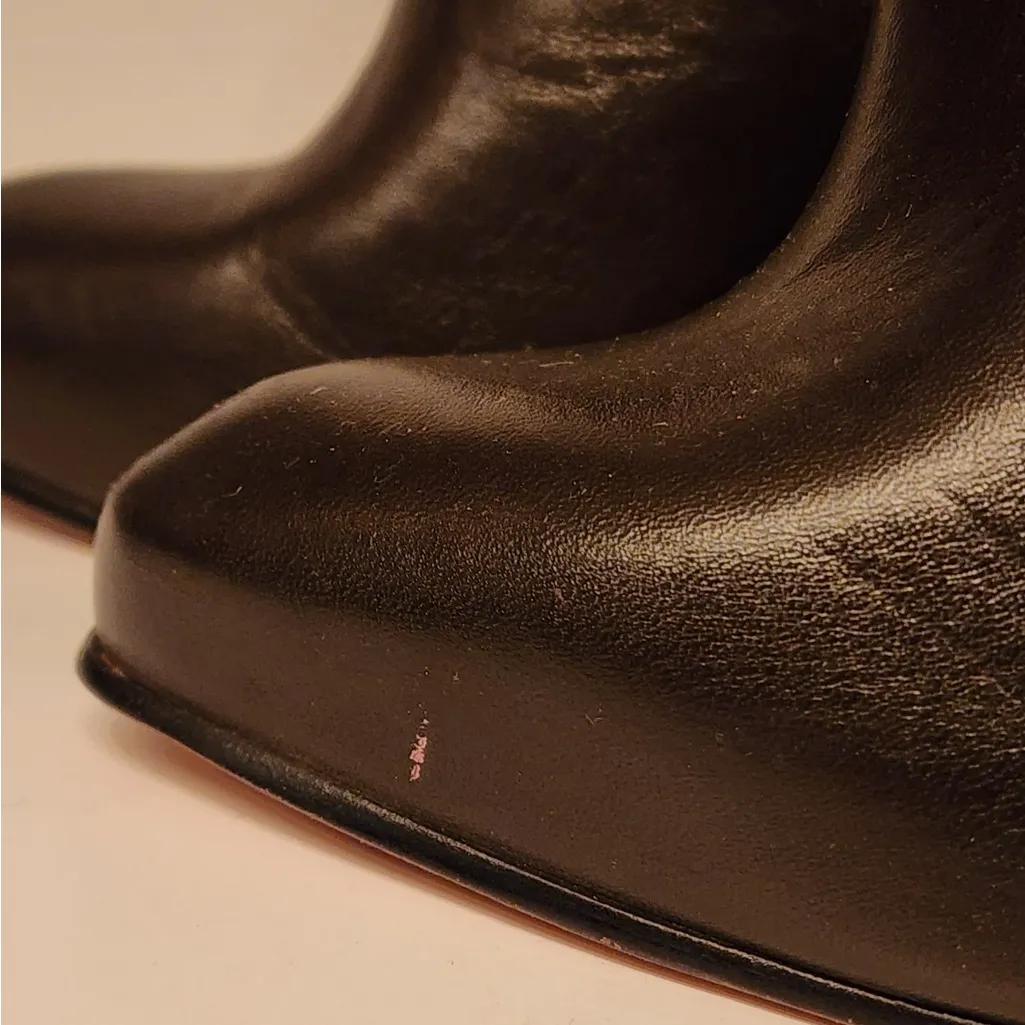 Rachel Comey Leather Knit Cuffed Women’s Brown & Grey Ankle Boots Size 5 - Image 13