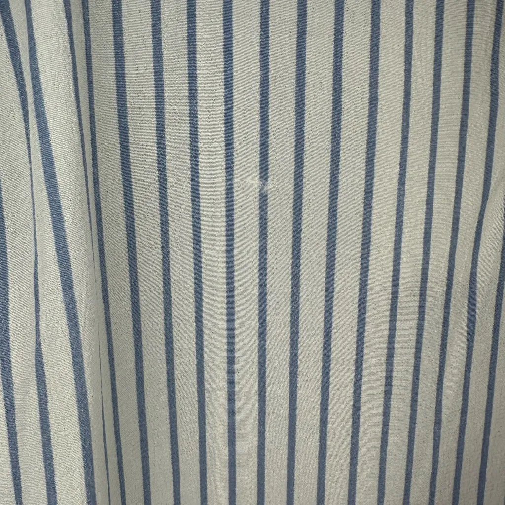 🤍🆕Zara by Trafaluc White and Blue Relaxed Bell Sleeve Blouse ✨NWT✨ - Image 5