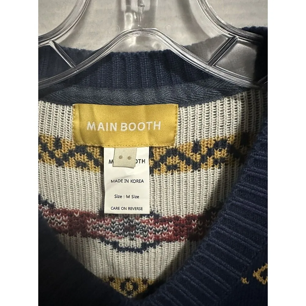 MAINBOOTH Ethnic Vest(NAVY) Size‎ M Blue Size M - Image 3