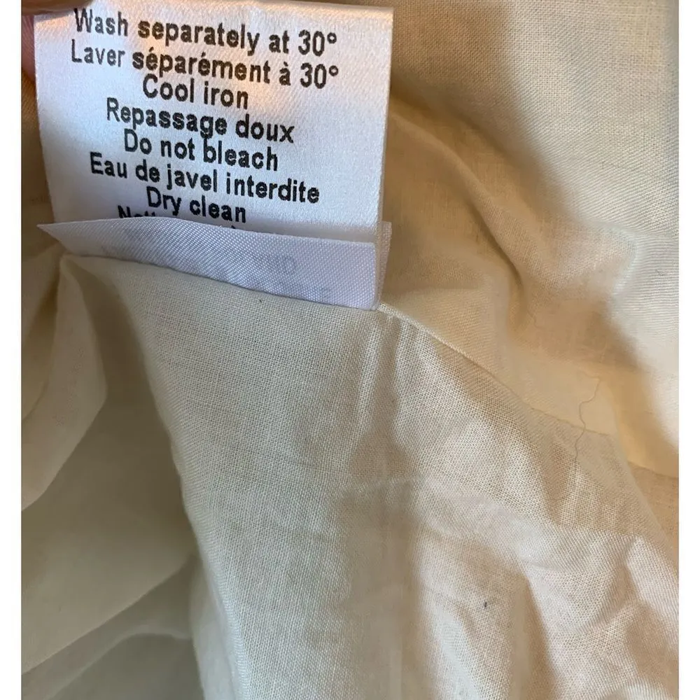 Virginie Castaway Anthropologie gold tone quilted jacket size 3‎ - Image 7