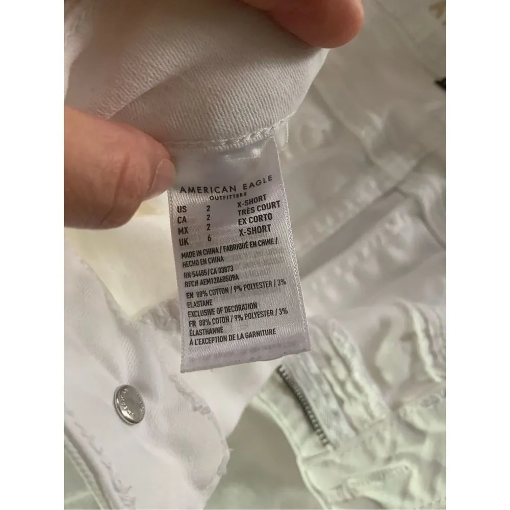 American Eagle white stretchy pants size 2 - Image 3