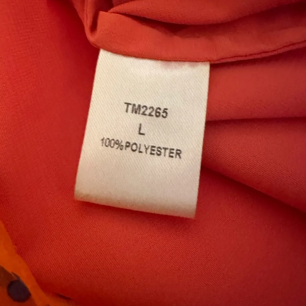 Orange and blue polka dot dress - Image 5