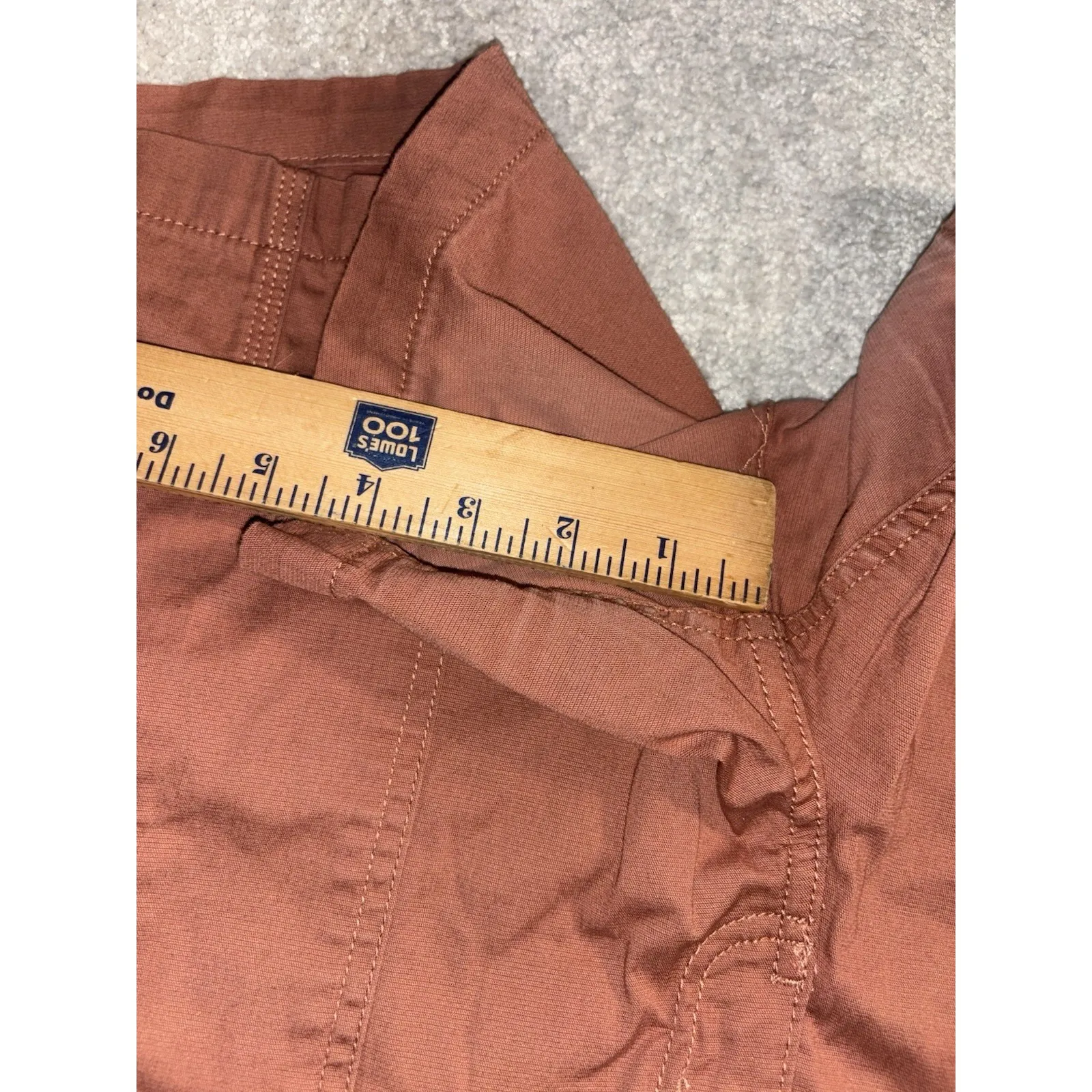 prAna Alta‎ Hiking Shorts Womens 14 Orange 5" Chino Mid Rise Outdoor - Image 9