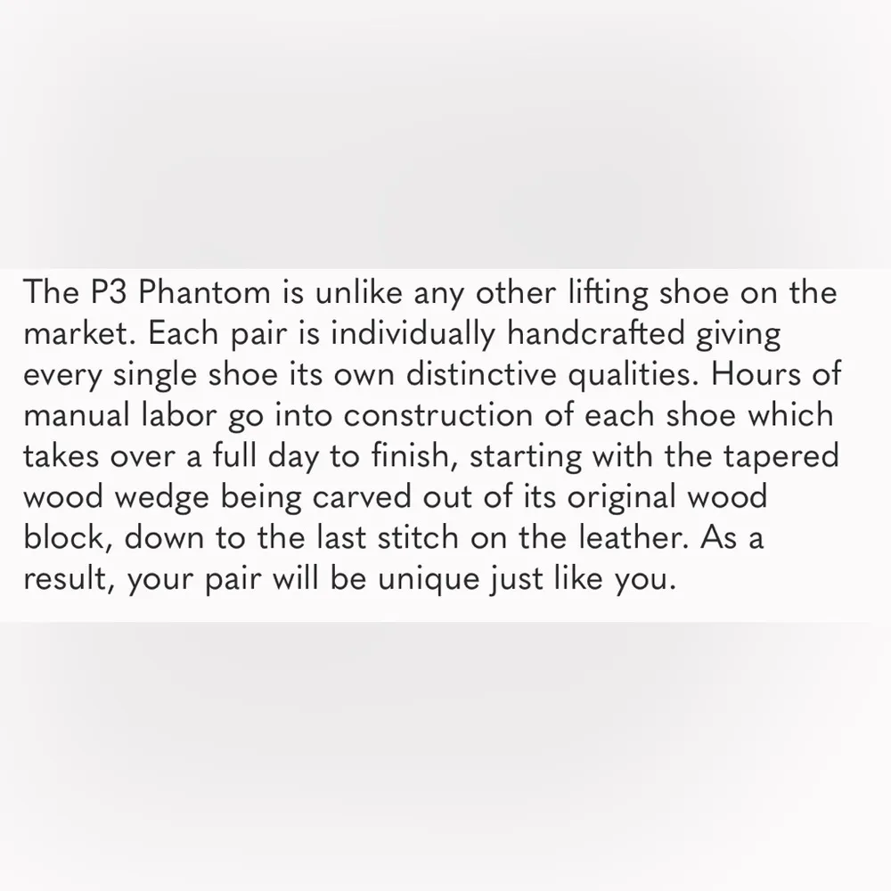 NWOT Position USA P3 Phantom size 7 weightlifting sneaker Black - Image 7