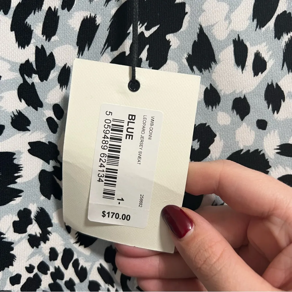 NEW NWT Ted Baker Donni Oversized Leopard Jersey Sweatshirt - Image 8