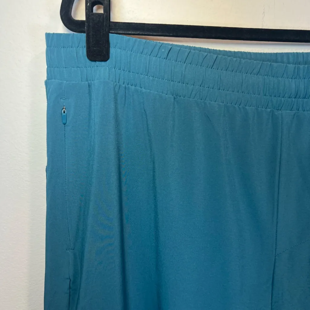 All in Motion Athletic Pants Teal Pockets Drawstring Taper Lightweight Womens XL - Image 3
