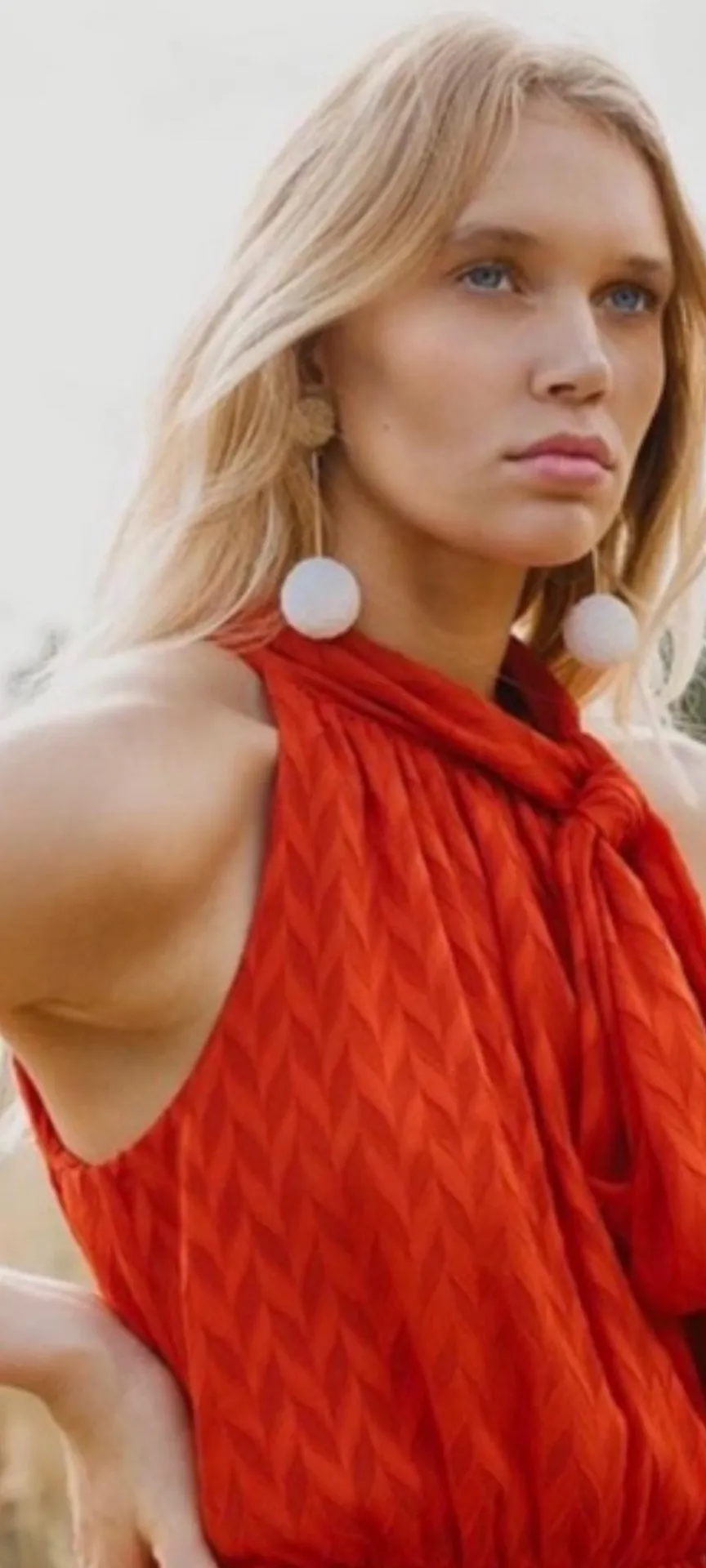 Sachin & Babi Cecelia Tie-Neck Maxi Dress - Image 5