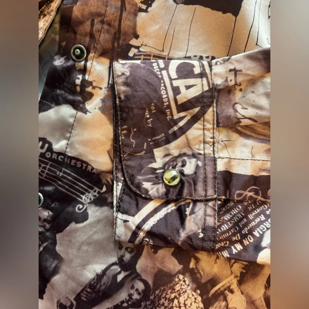 Justin Boots Vintage Jazz Musician Tribute Blouse - Image 11