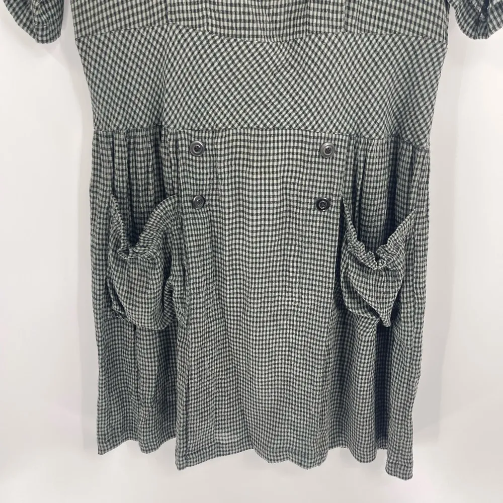 PATINA MILLINERY Los Angeles Vintage 80s Lag And Look Rayon Tercel Dress Size Xs - Image 4