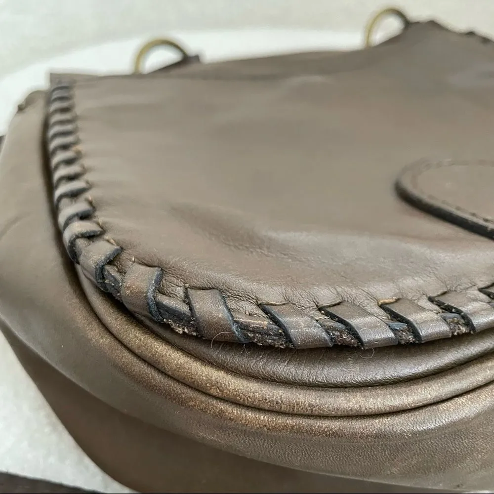 Patricia Nash Karissa Crossbody Italian Leather Purse Bag Brown - Image 11