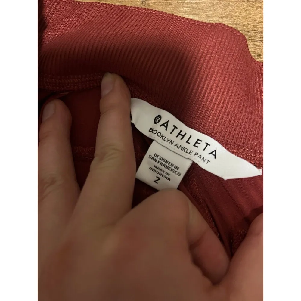 Athleta burnt terracotta orange Brooklyn Pants - Image 5