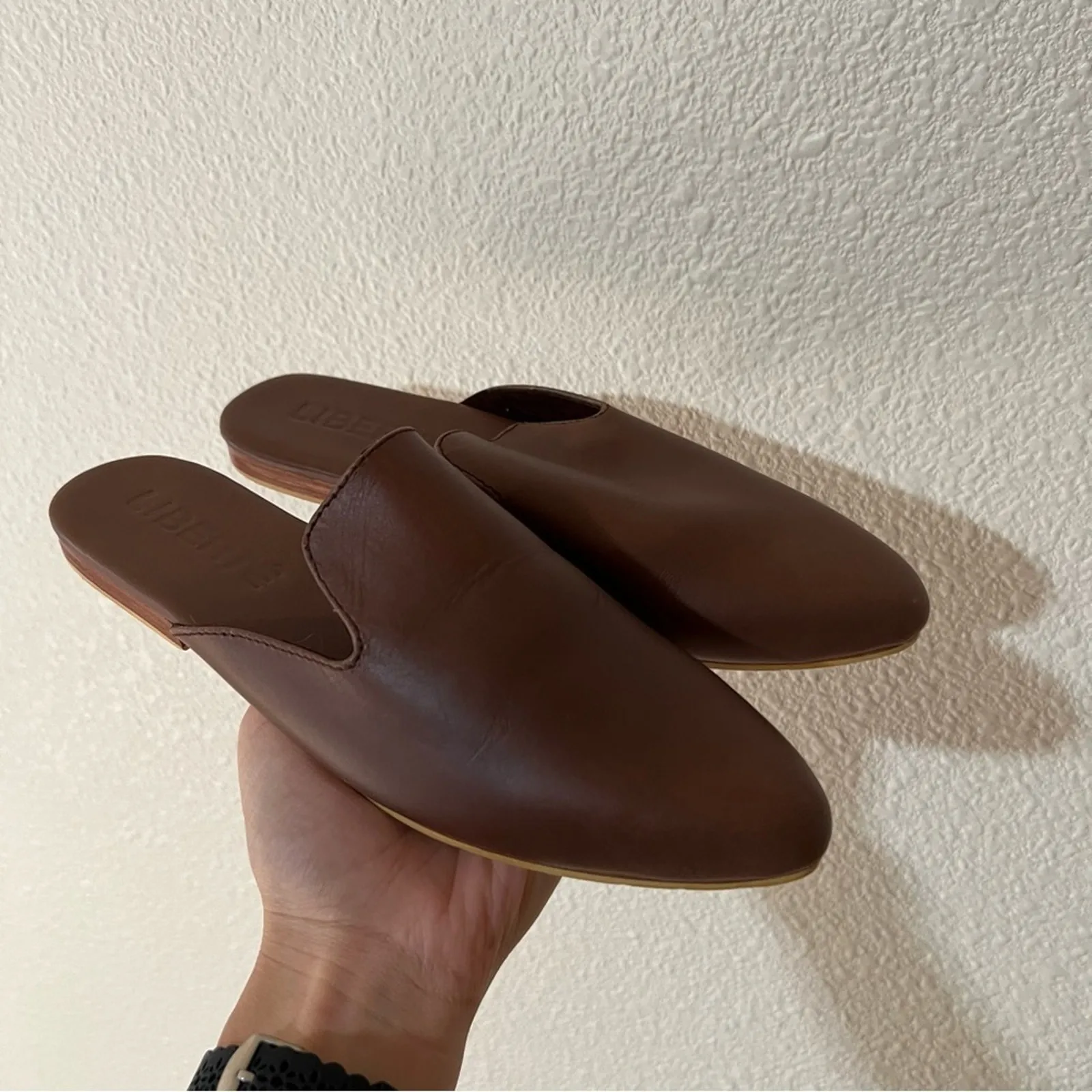 Liberte the modern mule Brown leather slip on slides mules 5 - Image 7