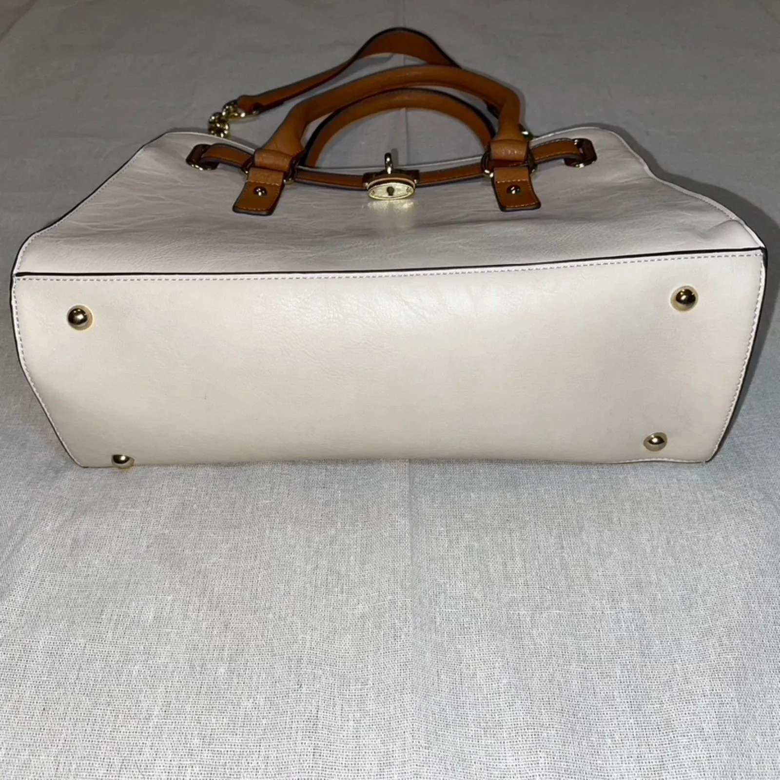 Charming Charlie | Cream Convertible Shoulder Bag - Image 6