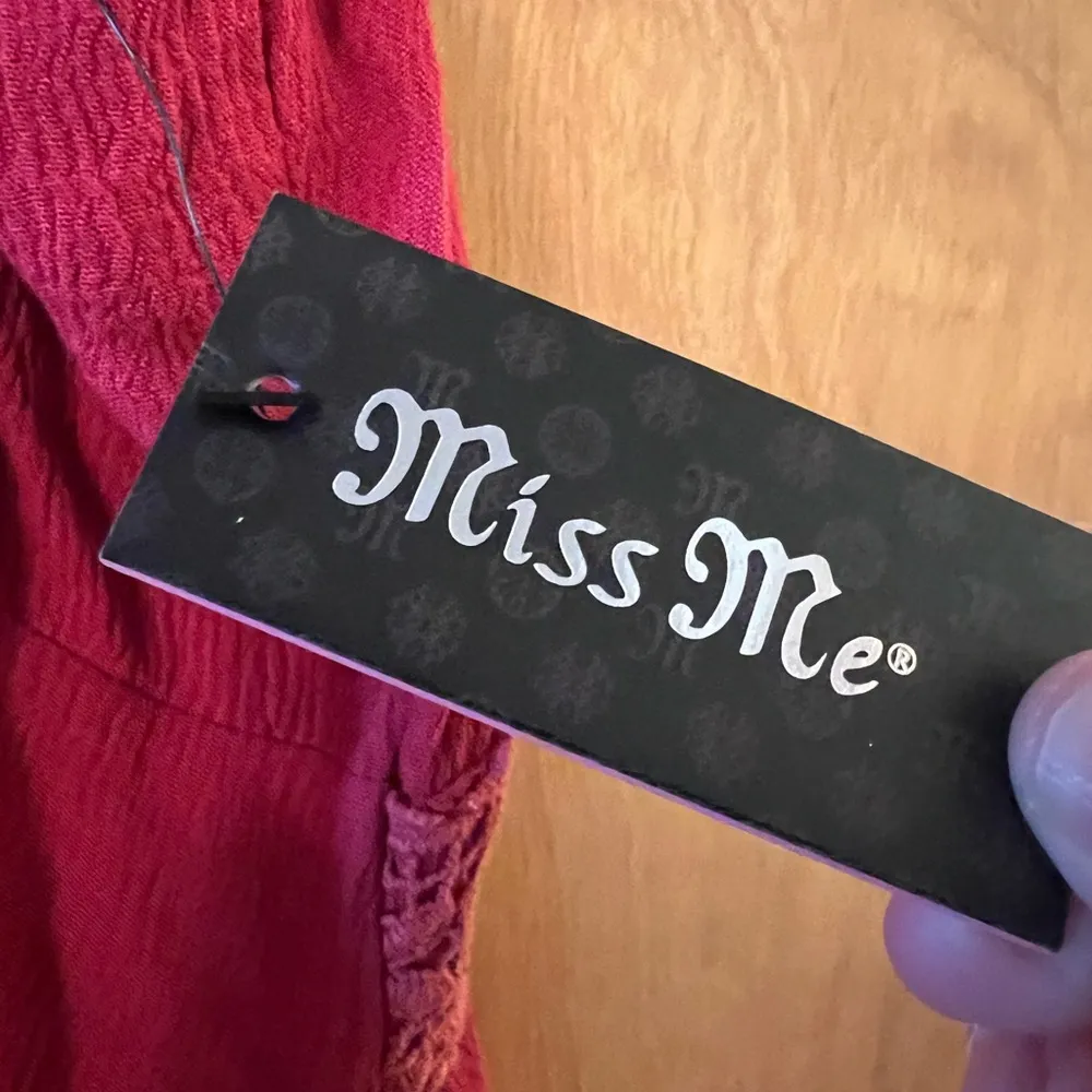 Miss Me Suede Strap Sleeveless Dress Lace At Bodice And Hem Rayon NWT Large - Image 9