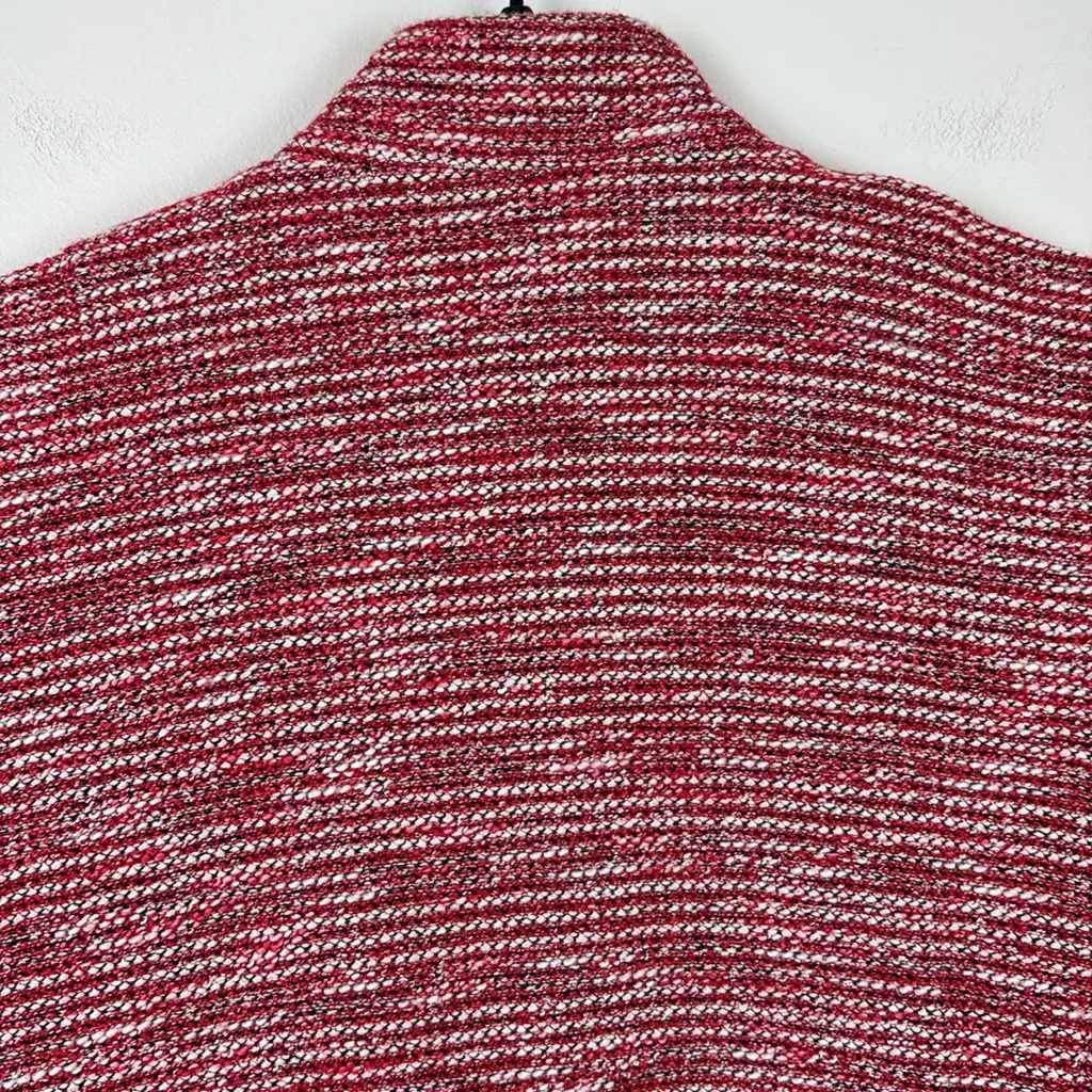 Talbots Tweed Blazer Jacket Red White Women’s Size 8 Petite Cotton Career Office - Image 6