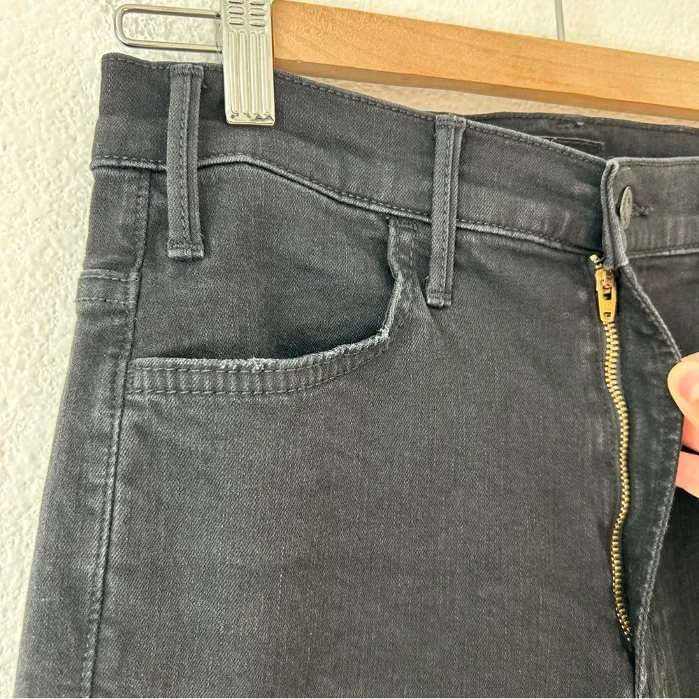 Mother The Hustler Ankle Fray jeans Not Guilty 28 Black - Image 4