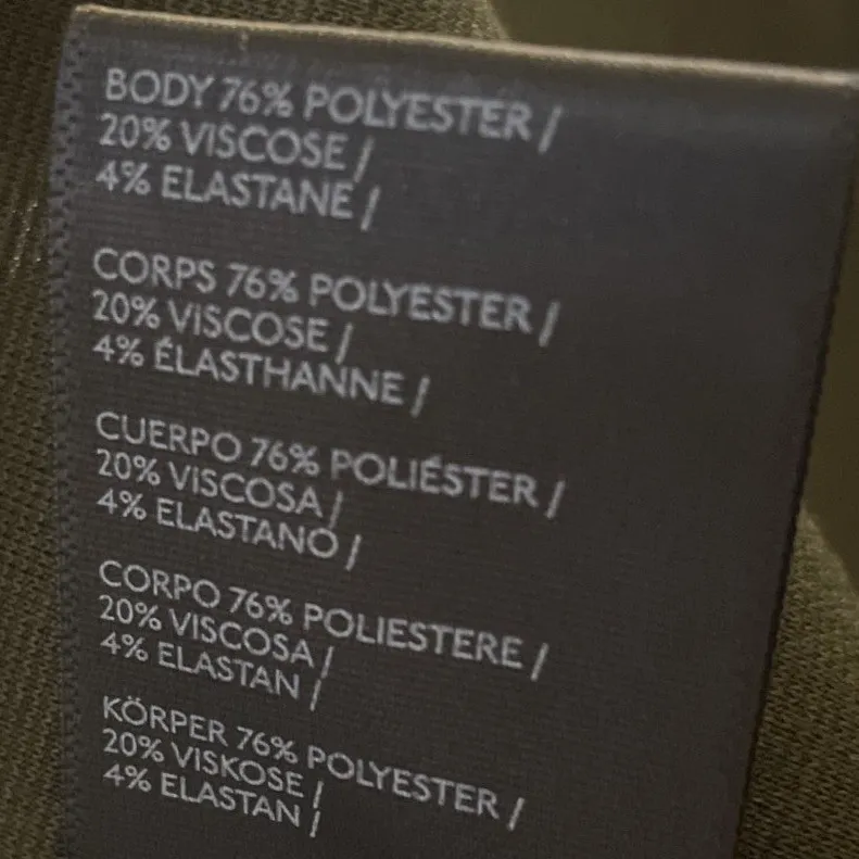 Silence + Noise Olive Open-Back‎ Tie Mini Dress M NWOT Y2K Trendy - Image 7