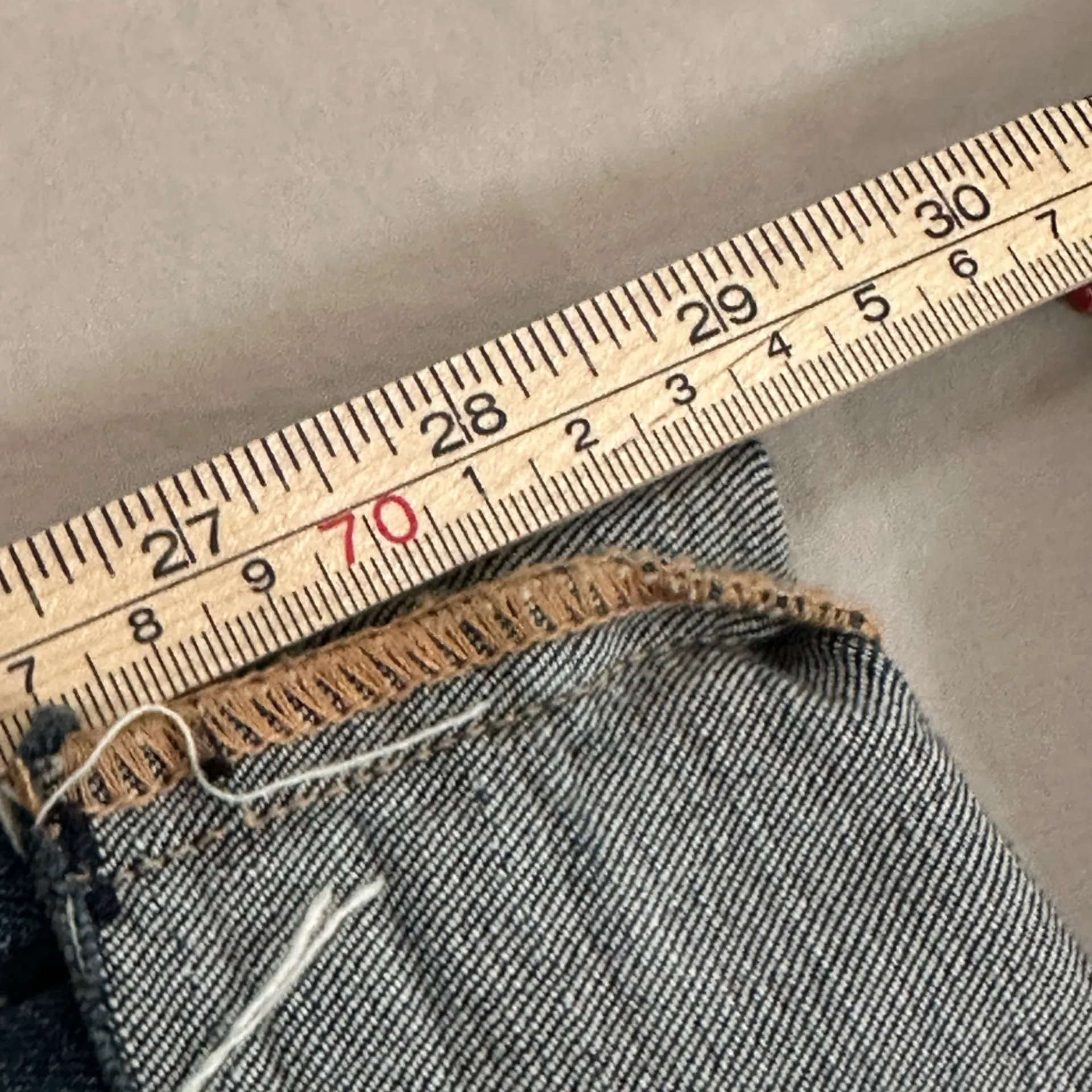 Driftwood Audrey Classic Fit Embroidered Floral Jeans 28x29 Cuffed Hem low rise - Image 10