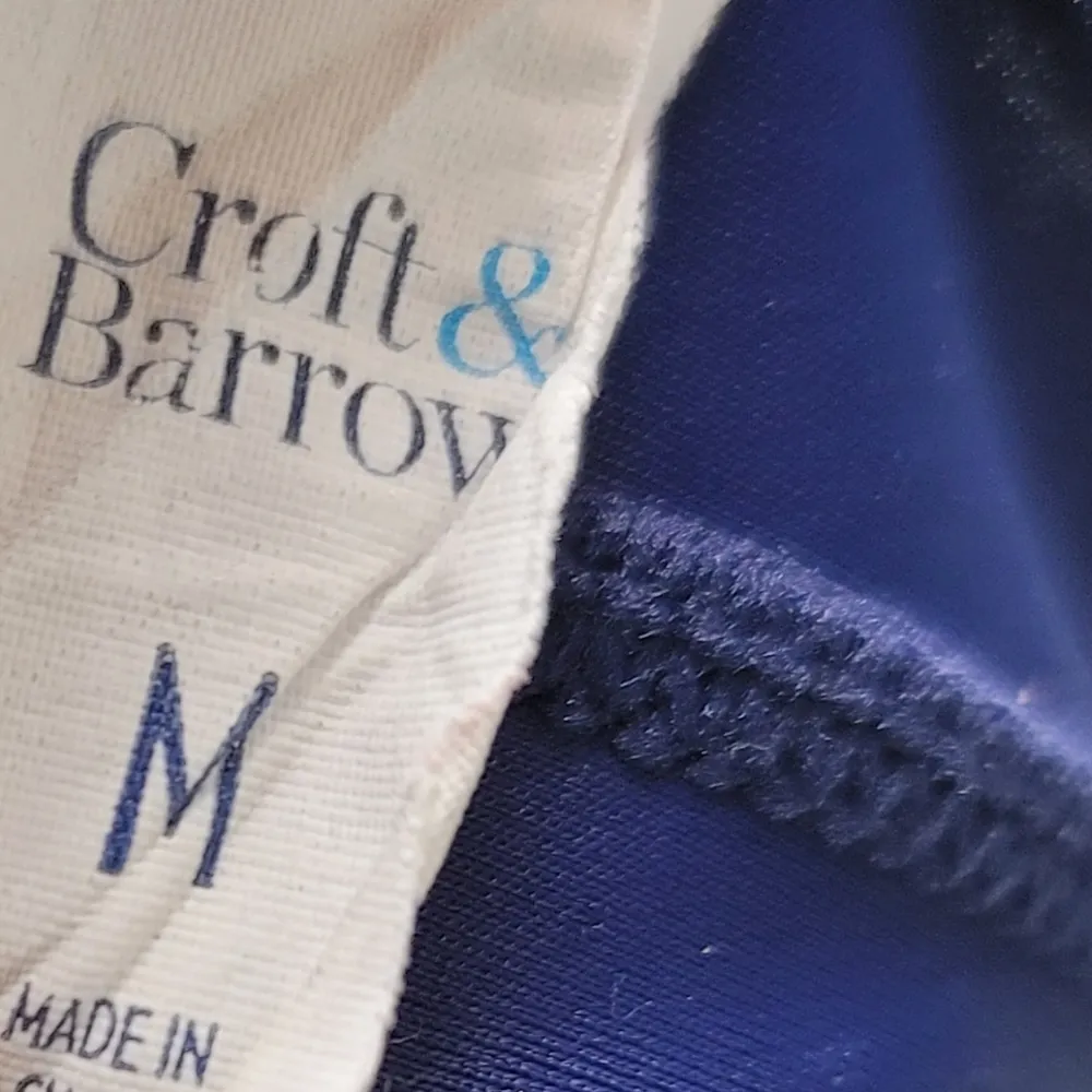 Croft & Barrow Navy Blue Midrise Bikini Bottoms M - Image 3