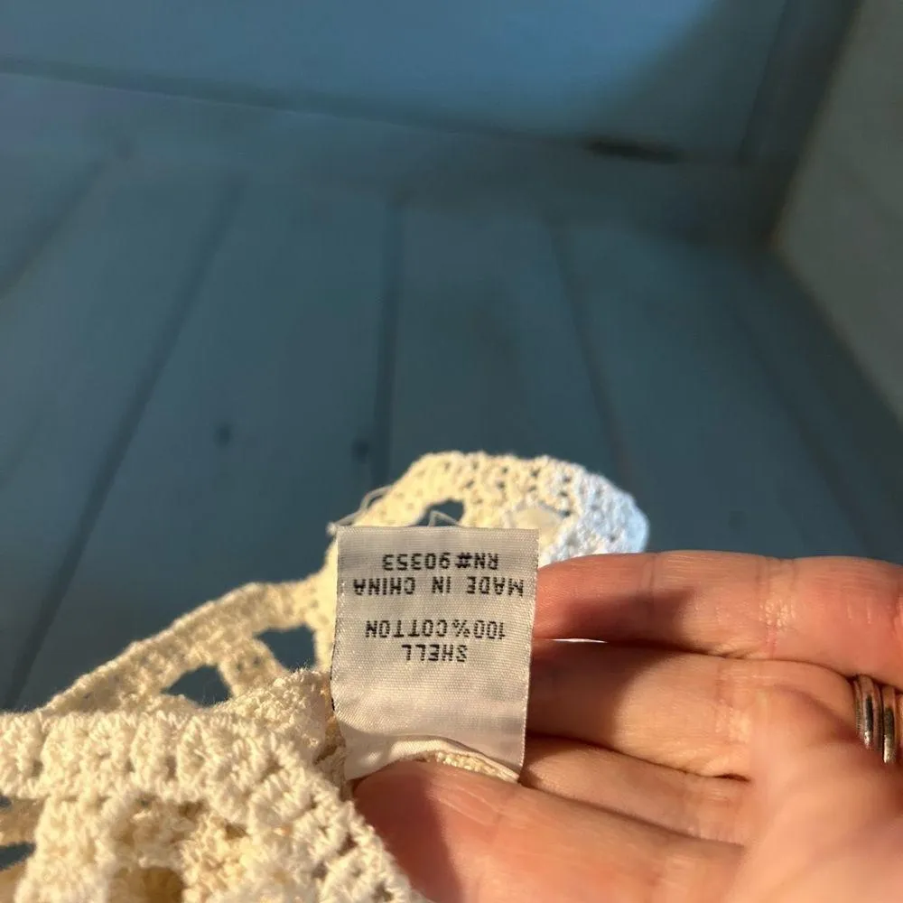 Rebellion Cream Crochet Women's Top - Image 3