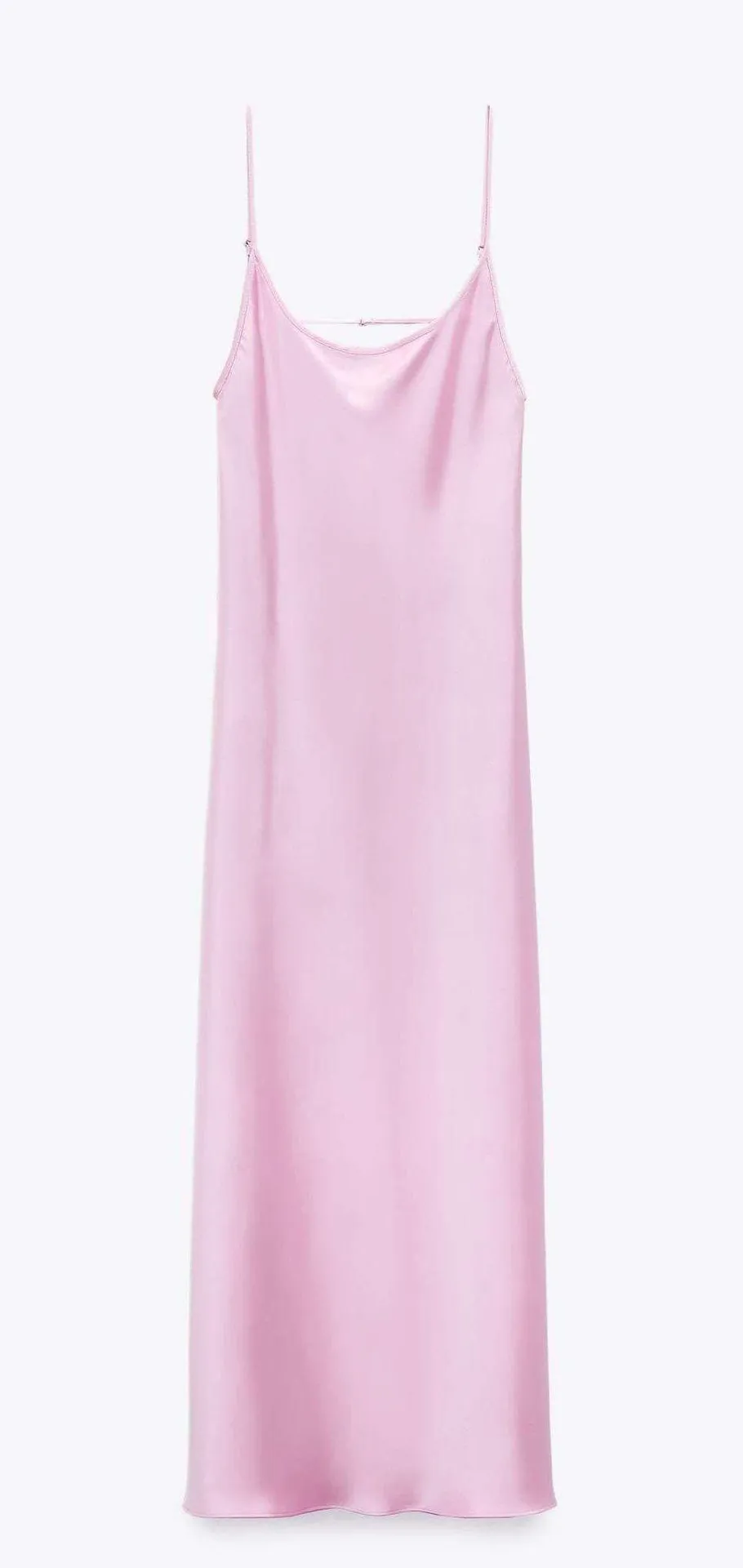 midi dress satin effect slip maxi wedding party coctail - Image 9