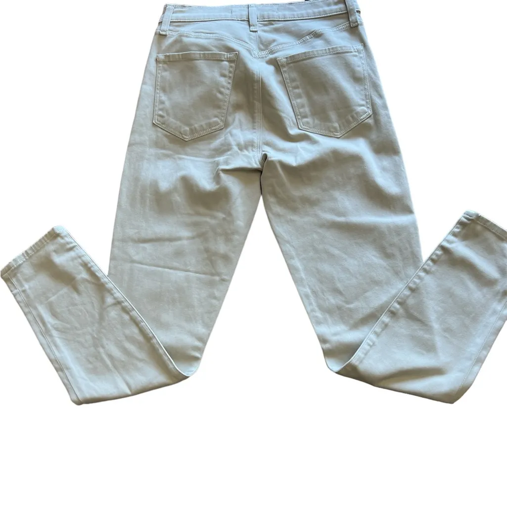 NWT‎ J Brand Alana High Rise Crop Skinny in cream size 26 - Image 8