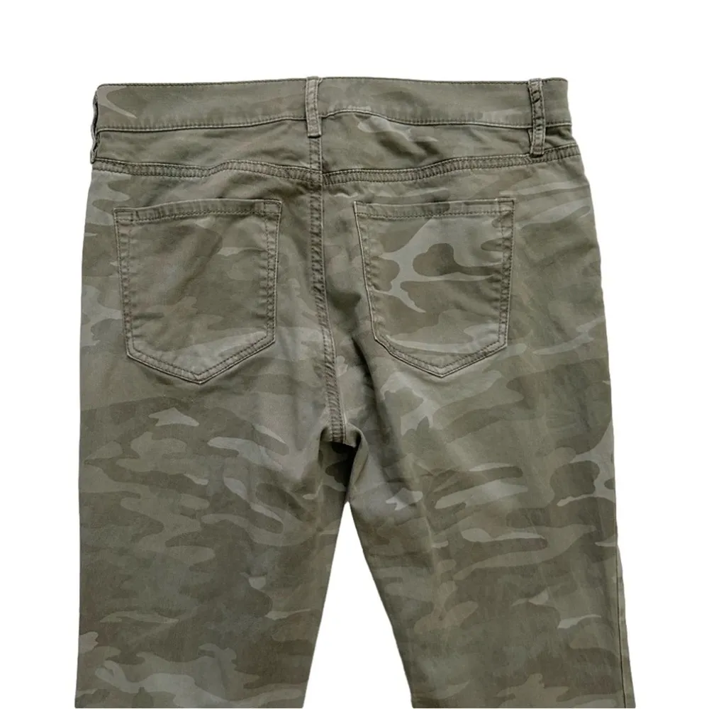 Loft Marisa Pants Camo Camouflage Mid Rise Skinny Ankle Pants Size 4 Petite - Image 6