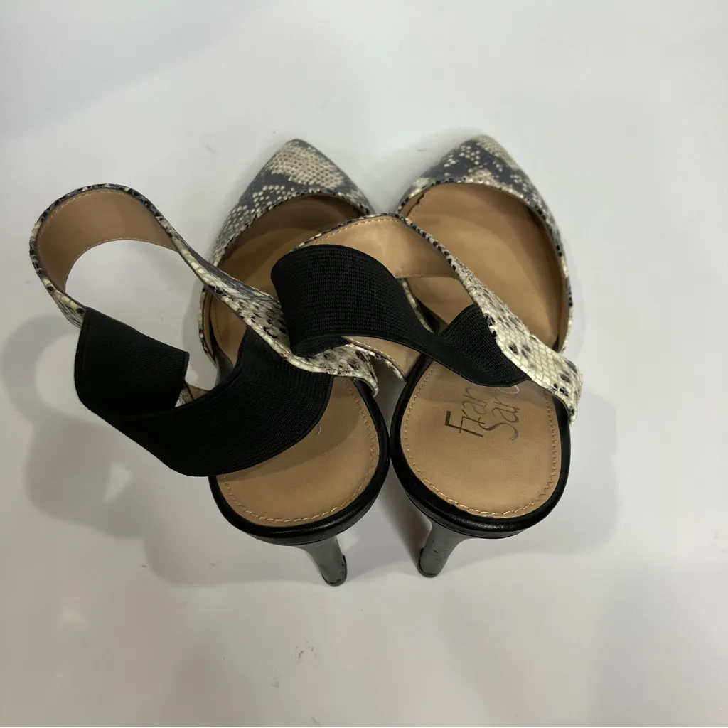 Franco Sarto Lima snake skin pointed toe heels dressy professional womens size 8 - Image 6